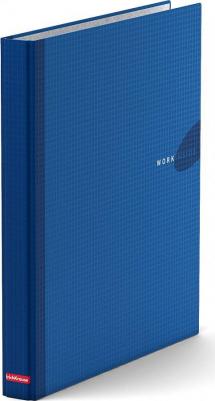 Папка на 4 кольцах, 35 мм, Work Inside, цвет синий