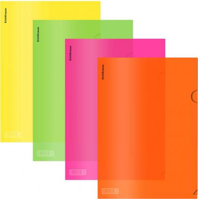 Папка-уголок пластиковая Glossy Neon формата А4 представляет собой удобное решение для хранения и организации документов. Изготовленная