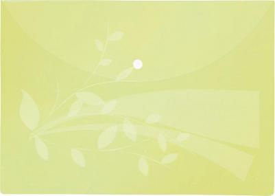 Папка канцелярская на кнопке A4, желтая – фото 1