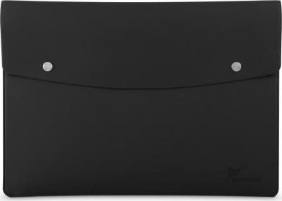 Папка EPKK-04, А4 на двух кнопках из экокожи Soft-touch, цвет черный