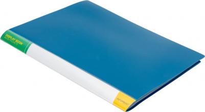 Папка с файлами А4 30 файлов синяя