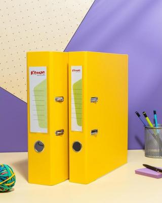 Папка-регистратор Экономи 50 мм желтая – фото 8