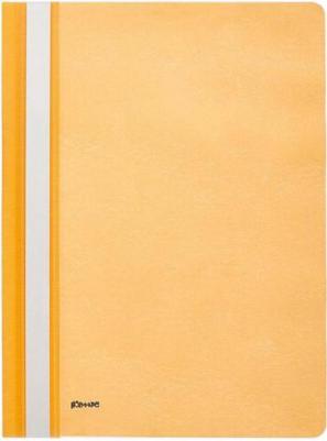 Скоросшиватель пластиковый А4 до 100 листов оранжевый – фото 5