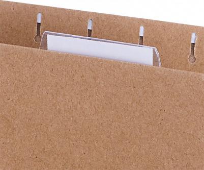 Подвесная папка Foolscap (370*240мм), светло-коричневая, 10 шт – фото 2