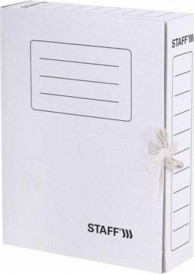 Папка архивная с завязками А4, 75 мм, до 700 листов, микрогофрокартон, ЖЕЛТАЯ, 128873 – фото 5