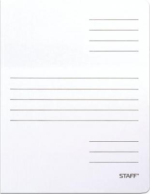 Скоросшиватель из микрогофрокартона, 30 мм, до 300 листов, белый, 128991