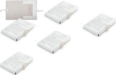 Скоросшиватель из микрогофрокартона, 30 мм, до 300 листов, белый, 128991 – фото 2