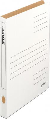 Скоросшиватель из микрогофрокартона, 30 мм, до 300 листов, белый, 128991 – фото 3