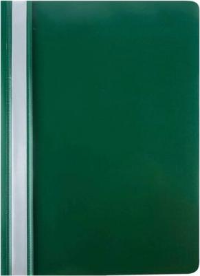 Скоросшиватель пластиковый, А4, 100/120 мкм, зеленый, 225728 – фото 1