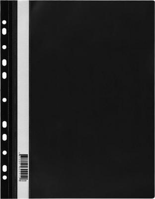 Папка-скоросшиватель пластиковая, перфорация A4, 160 мкм, черная