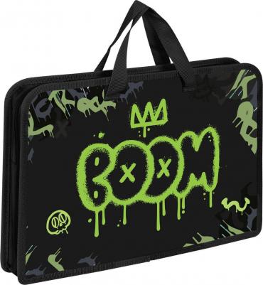 Папка на молнии с ручками А4, 1 отделение, пластик, ширина 45 мм, "Boom", 272151 – фото 4