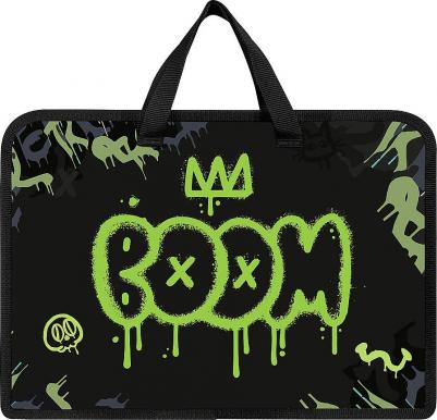 Папка на молнии с ручками А4, 1 отделение, пластик, ширина 45 мм, "Boom", 272151 – фото 5