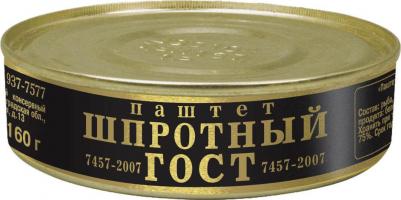 Паштет шпротный 160г (упаковка 6 шт.)