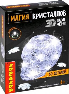 Пазл 3D. Магия кристаллов Череп, с подсветкой, 50 деталей – фото 3