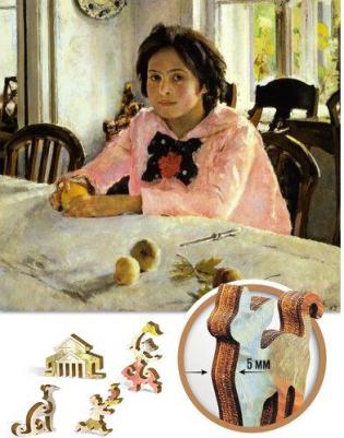 Пазл Девочка с персиками. В.А. Серов, 140 деталей – фото 1