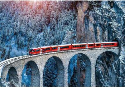 Пазл Мост в снежном царстве PZL-2000/28 2000 эл