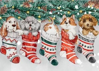 Пазл Новогодние щенки, 1500 элементов, арт. PZL-1500/14 – фото 2