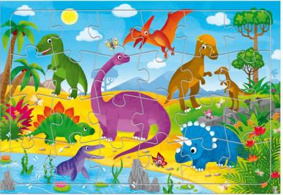 Пазл-24 листовой "Динозавры", 24 детали – фото 2