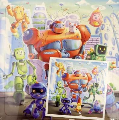 Пазл Роботы, 45 деталей – фото 1