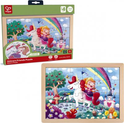 Пазл для детей HapeЕдинорог и принцесса - вместе навсегда, 2в1 E1642_HP – фото 1