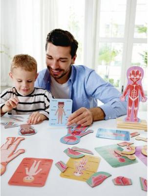 Пазлы Магнитный пазл для детей Строение тела человека – фото 1