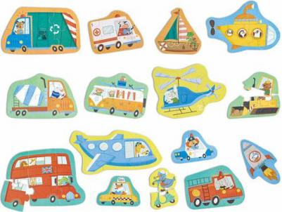 Пазлы Транспорт, 15 картинок – фото 2
