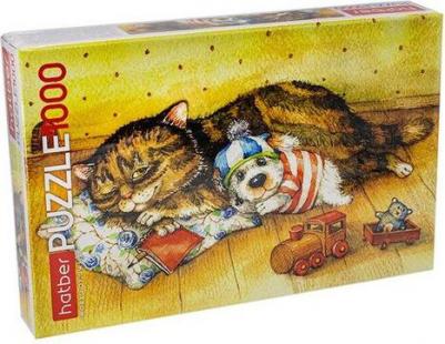 пазлы-игра 1000 элементов А2ф 680х480мм -Милые зверушки