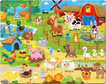 Напольный пазл "Большая ферма" – фото 1