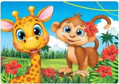 Пазл детский "Весёлые приключения", 54 элемента – фото 1