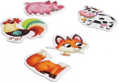Пазл в металлической коробке Веселые зверята 40 дет. 4868651 – фото 5