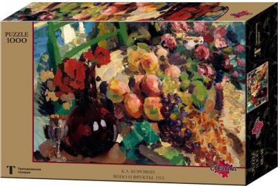 Puzzle-1000. К.А. Коровин. Вино и фрукты. 1915 – фото 1
