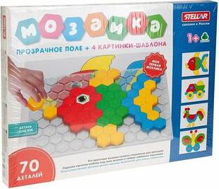 Мозаика 70 фишек с прозрачным полем в коробке 01078 – фото 2