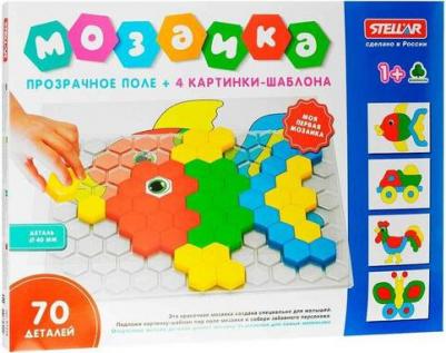 Мозаика 70 фишек с прозрачным полем в коробке 01078 – фото 4