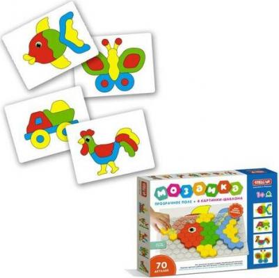 Мозаика 70 фишек с прозрачным полем в коробке 01078 – фото 6