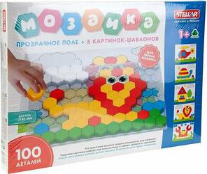 Мозайка 100 фишек с прозрачным полем в коробке 01079 – фото 6