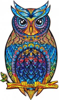 деревянный пазл "Чарующая сова" 21 x 35 см средний – фото 3