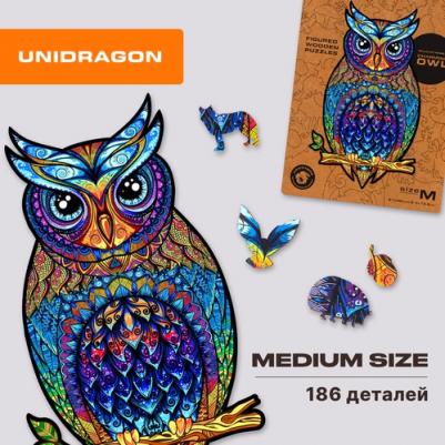 деревянный пазл "Чарующая сова" 21 x 35 см средний – фото 6