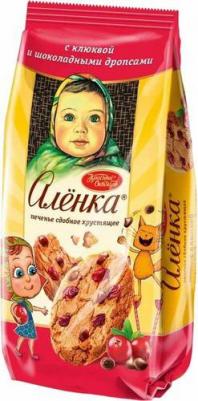 Печенье с клюквой и шоколадными дропсами 140 г