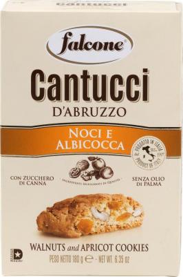 Печенье Cantucci сахарное с грецким орехом и абрикосом 180 г – фото 2