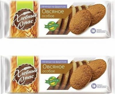 Печенье сдобное Особое овсяное на фруктозе 250г – фото 1