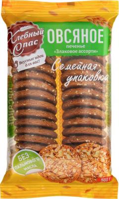 Злаковое ассорти печенье сдобное овсяное, 500 г – фото 2