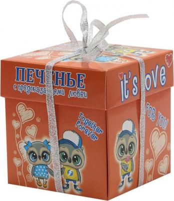 Печенье песочное с предсказаниями "Это любовь. Совушки", 5 шт., 35 г – фото 1