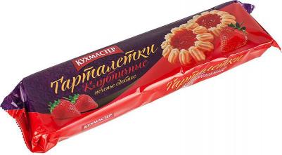 Печенье сдобное Тарталетки клубничные 240 г