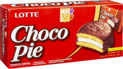 Пирожное Choco Pie 168 г (6 штук в упаковке)
