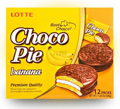 Пирожное Choco Pie банановое 336 г (12 штук в упаковке) – фото 2