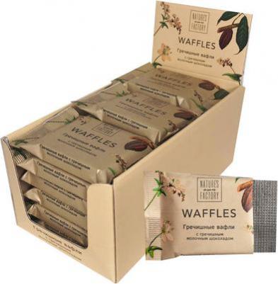 Вафли гречишные с гречишным молочным шоколадом (18 штук по 20 г) – фото 1