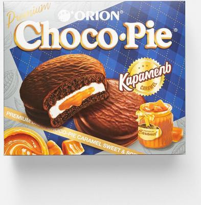 Печенье "Choco Pie Dark Caramel" темный шоколад, карамельное, 360 г, О0000013514 – фото 3
