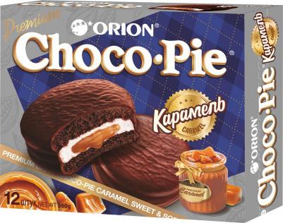 Печенье "Choco Pie Dark Caramel" темный шоколад, карамельное, 360 г, О0000013514 – фото 4