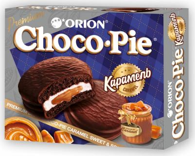 Печенье "Choco Pie Dark Caramel" темный шоколад, карамельное, 360 г, О0000013514