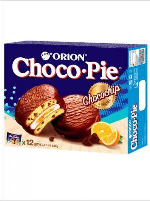 Пирожное Choco-Pie шоколадное с апельсином 360г